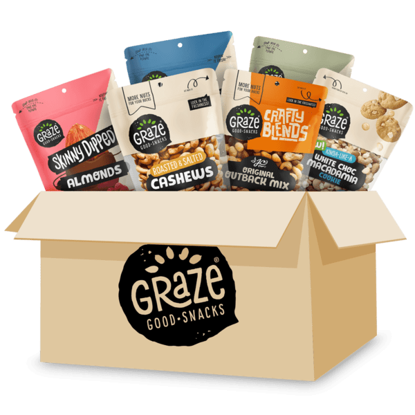 Pick any 6 Graze products to build your very own subscription box
