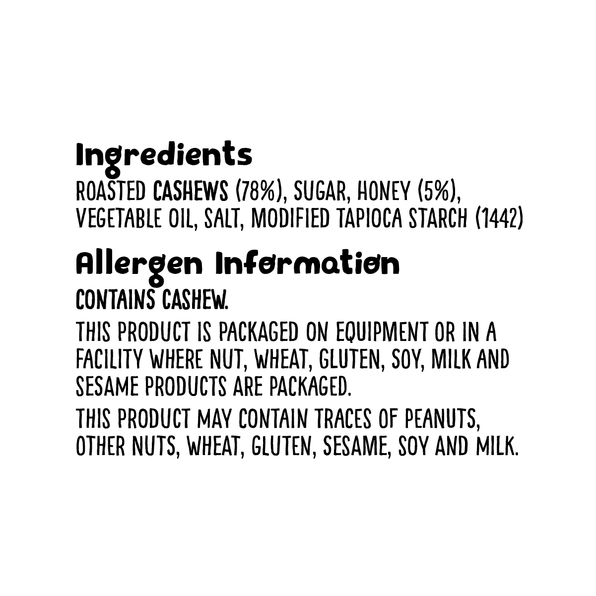 Honey Roasted & Salted Cashews - 450g - Image 3