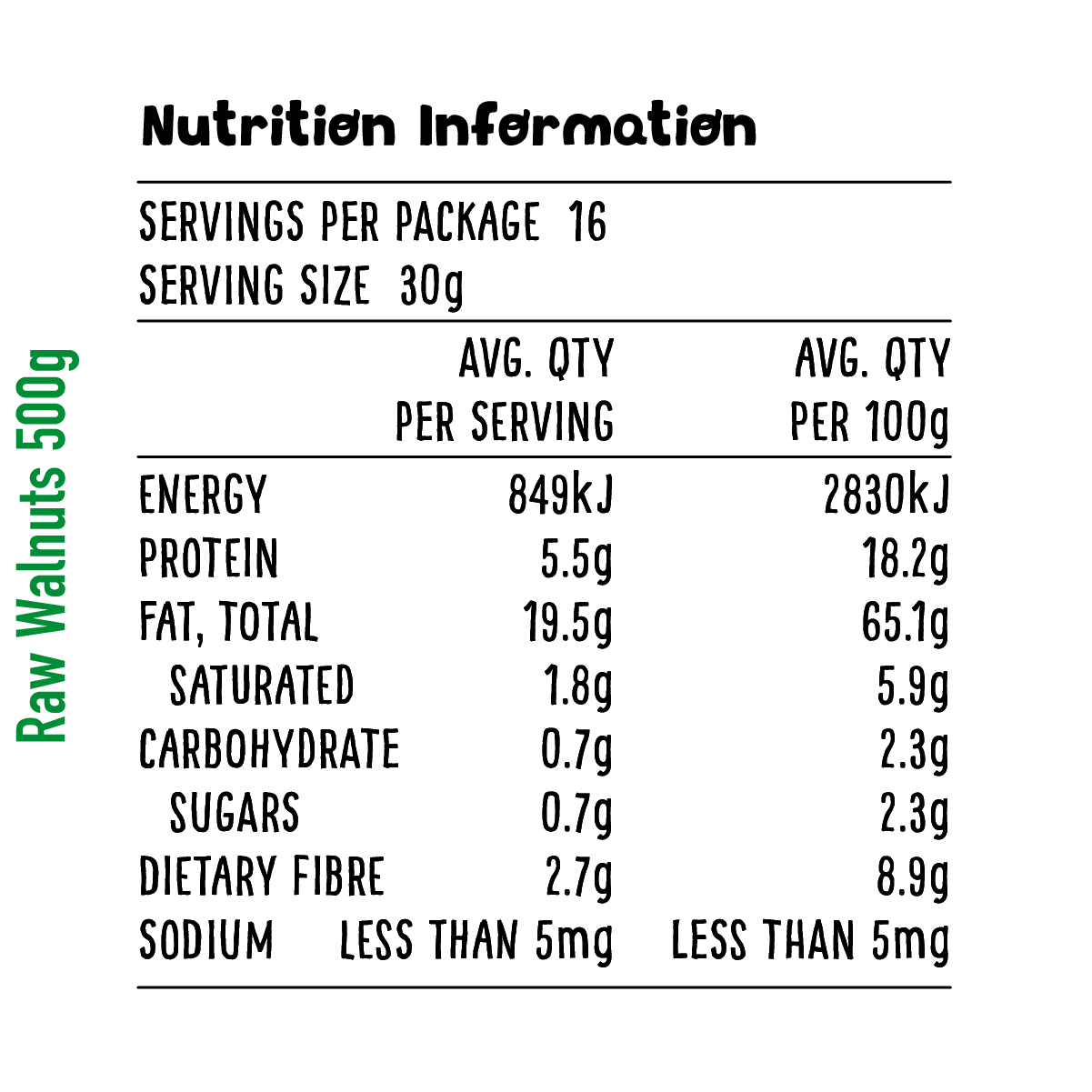 Raw Walnuts - 500g - Image 4