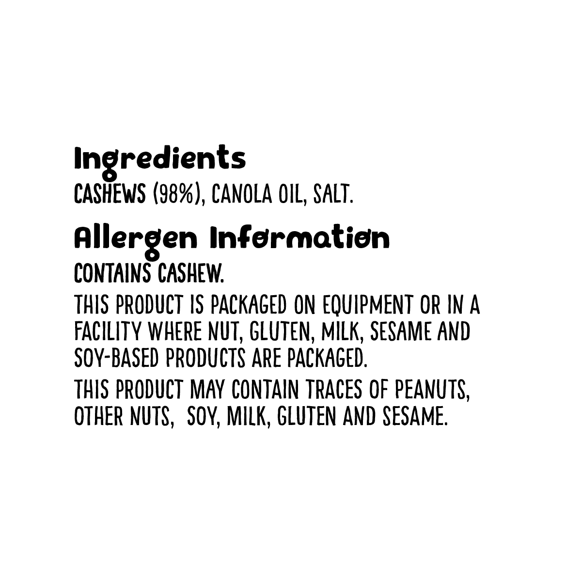 Roasted & Salted Cashews - 500g - Image 3