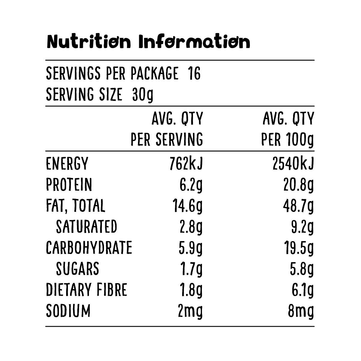 Roasted Unsalted Cashews - 500g - Image 4