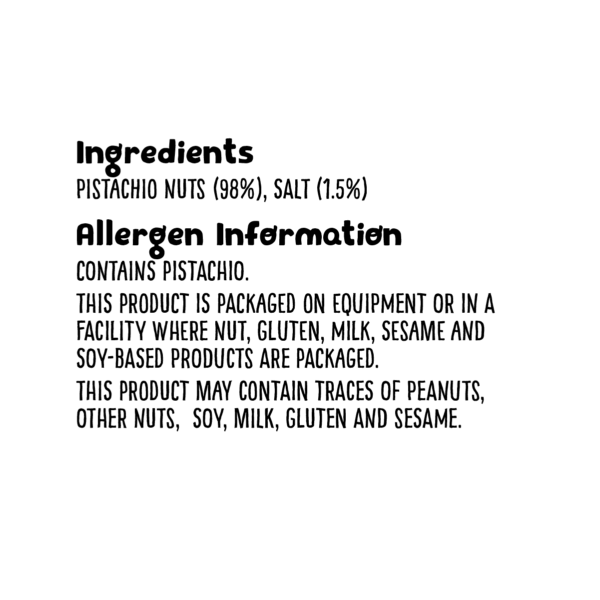 GRZ-NIP+Ingredients_GRZ_Bulk_Roasted & Salted Pistachios 425g-Ingredients