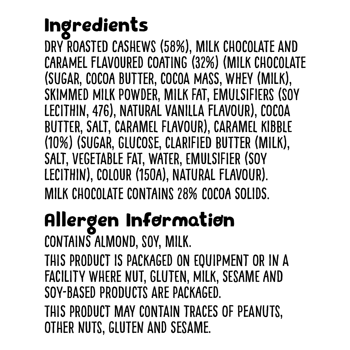 Skinny Dipped Cashews Salted Caramel Dusted Milk Chocolate - 260g - Image 3