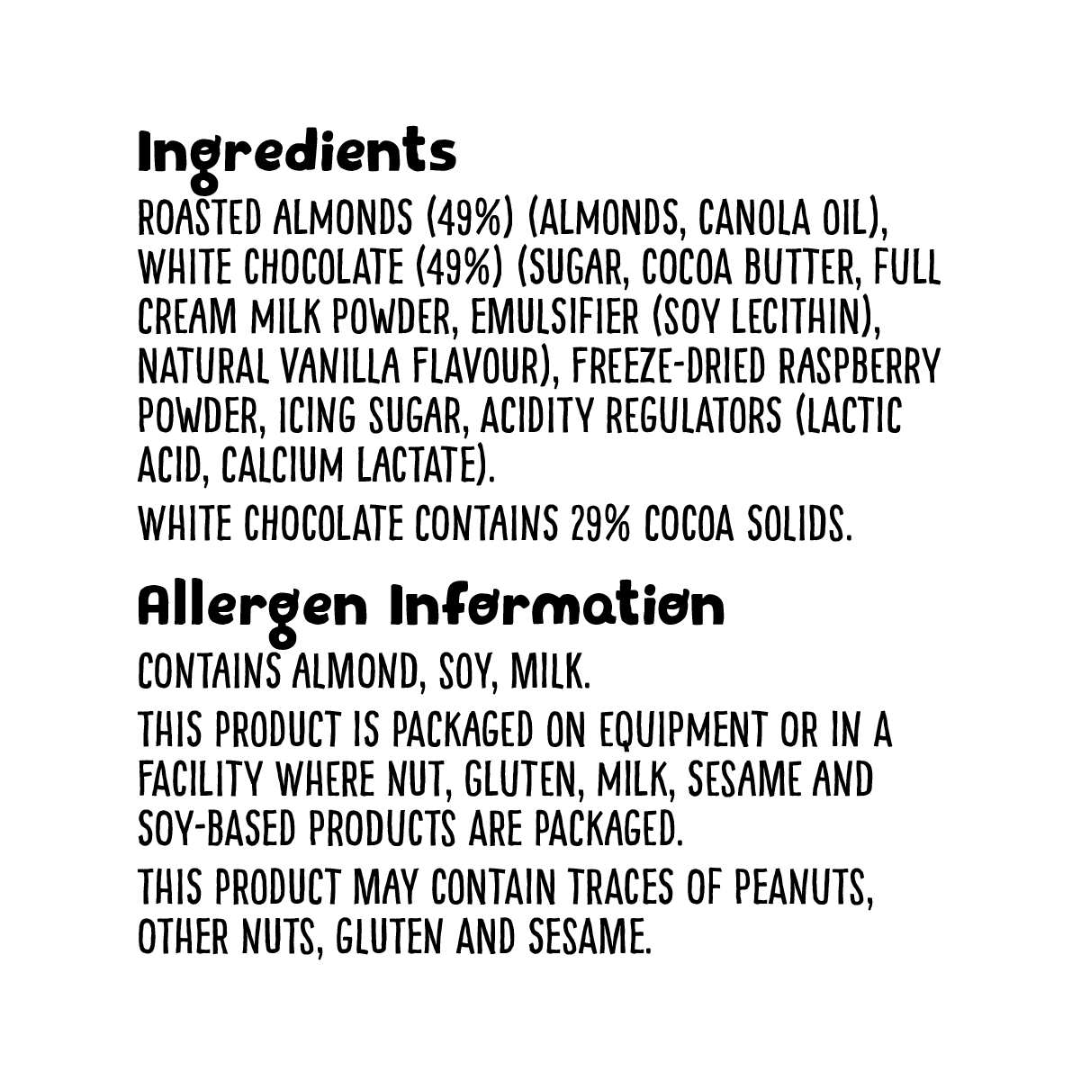 Skinny Dipped Almonds Berry Dusted White Chocolate - 130g - Image 3