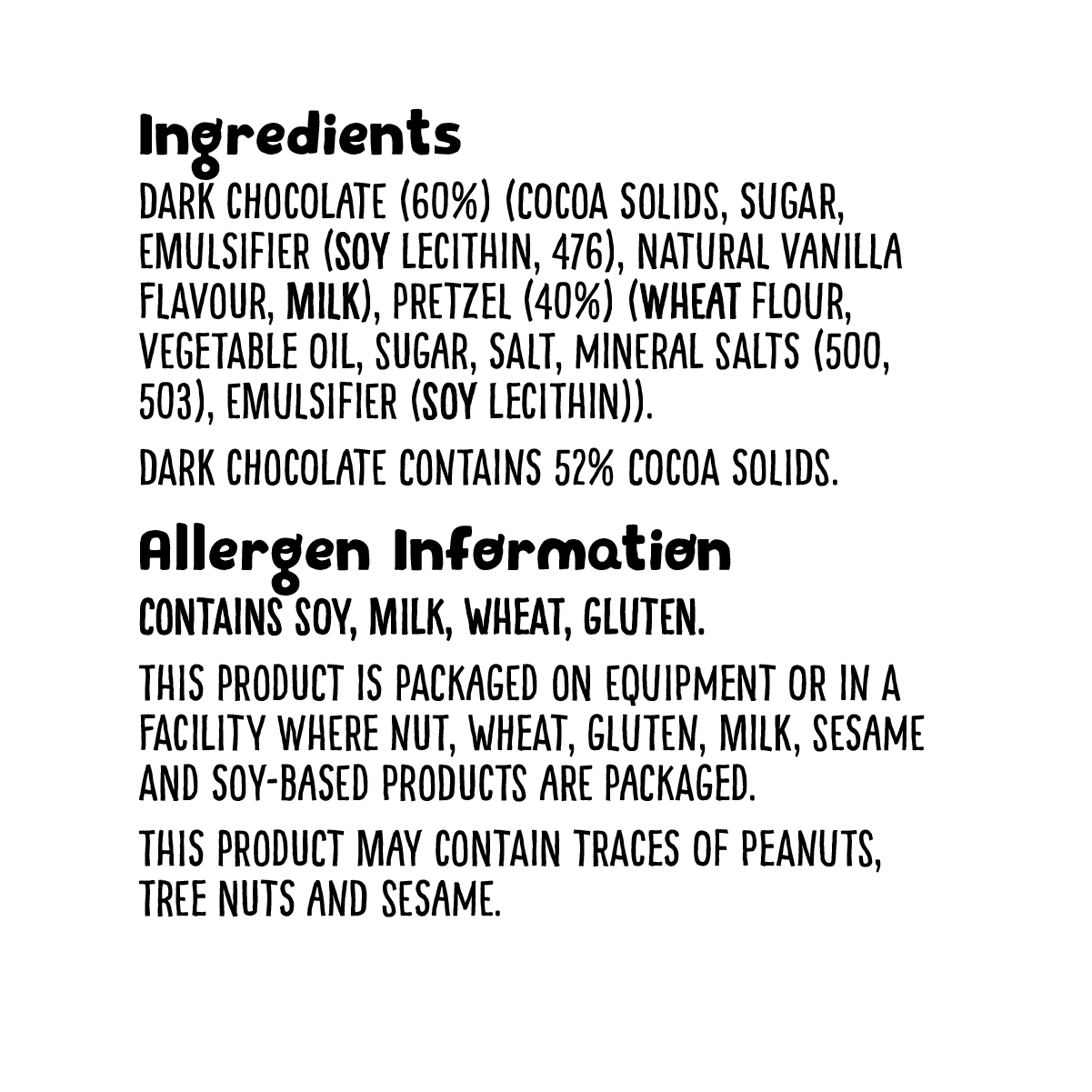 Grz nip+ingredients grz skinnydippedpretzels darkchoc 120g ingredients