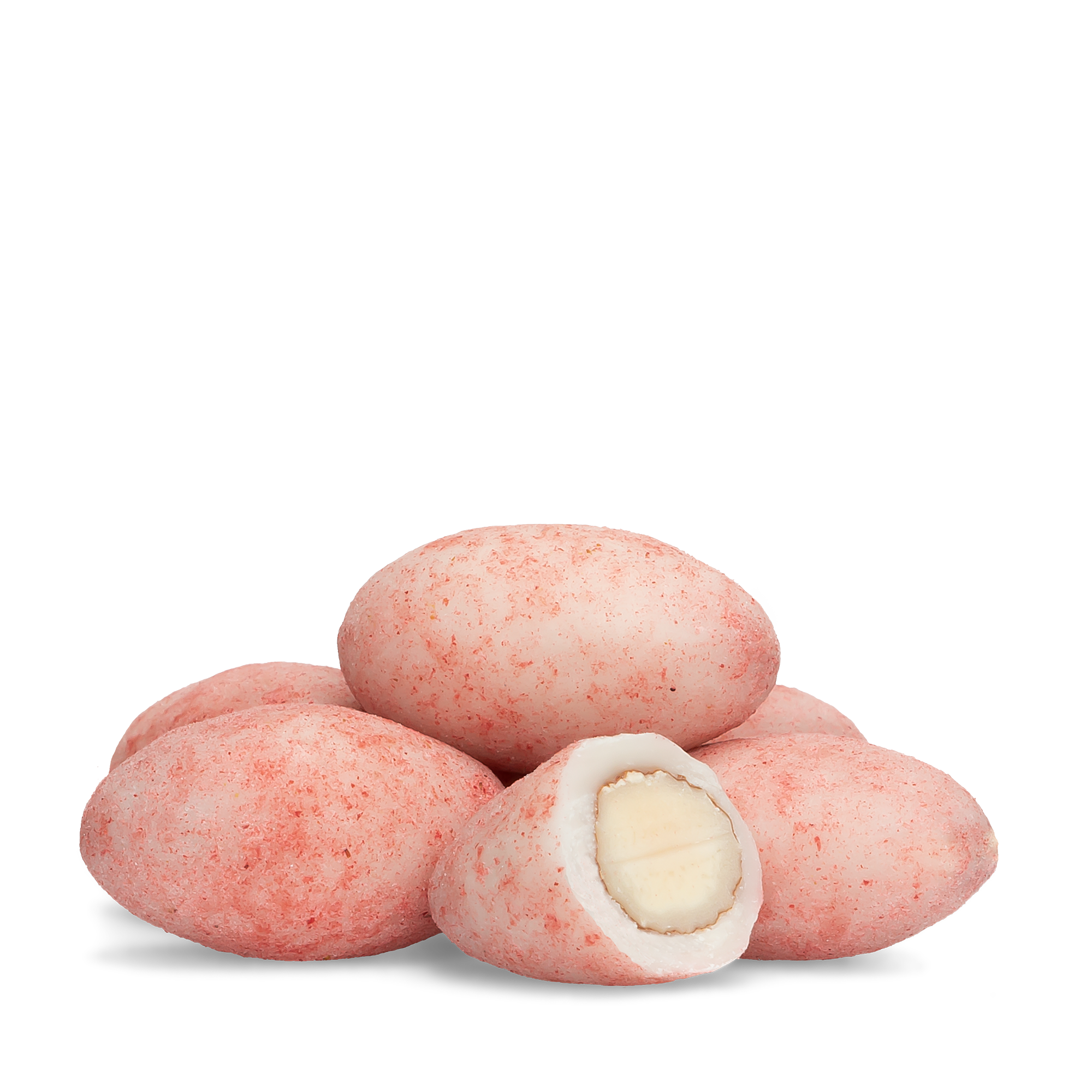 GRZ SkinnyDipped Almonds StrawberryDustedYoghurt PILE