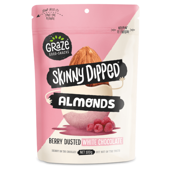 Skinny Dipped Almonds Berry Dusted White Chocolate - 300g