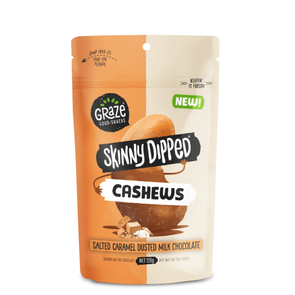 Skinny Dipped Cashews Salted Caramel Dusted Milk Chocolate - 120g