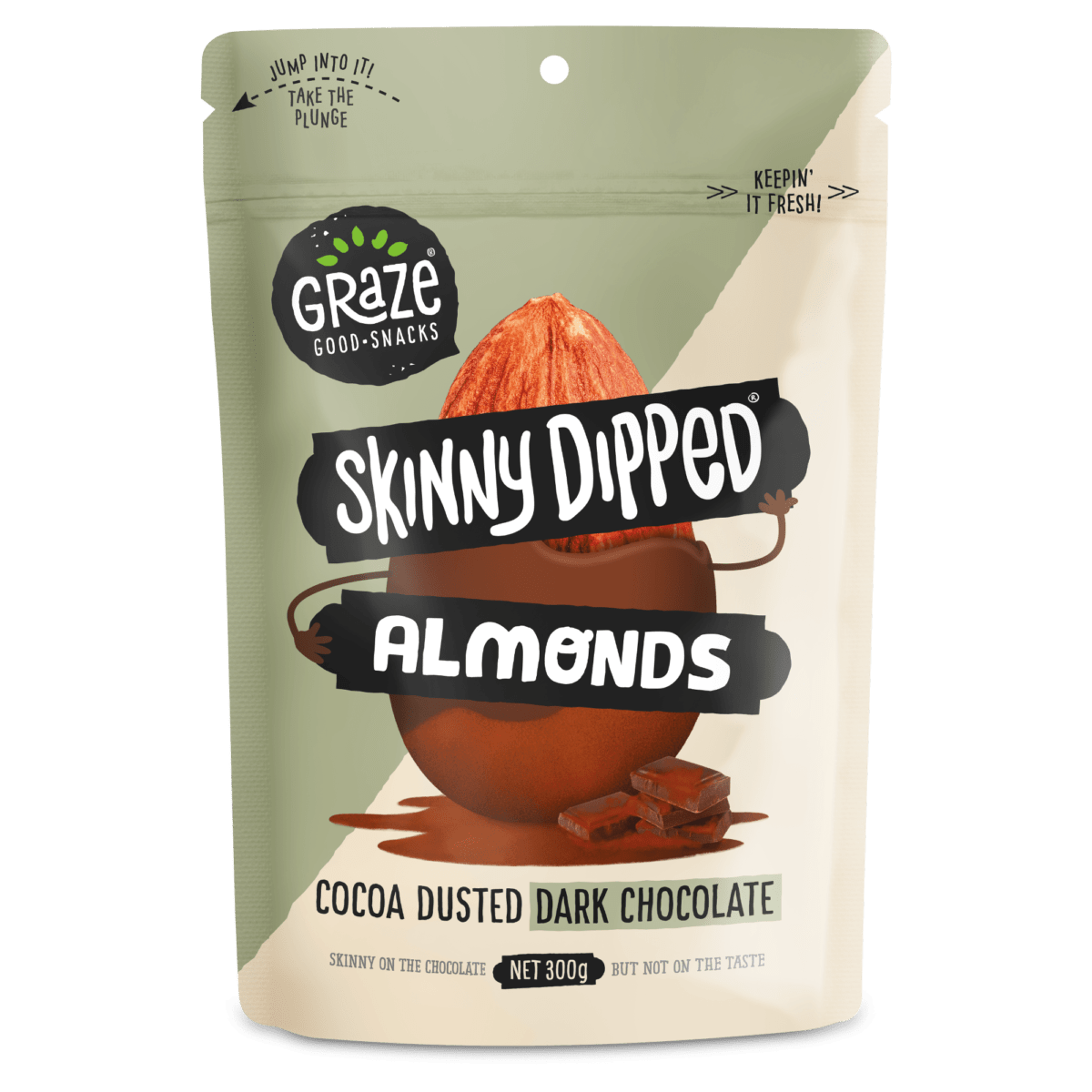 Skinny Dipped Almonds Dark Chocolate 300g GRAZE