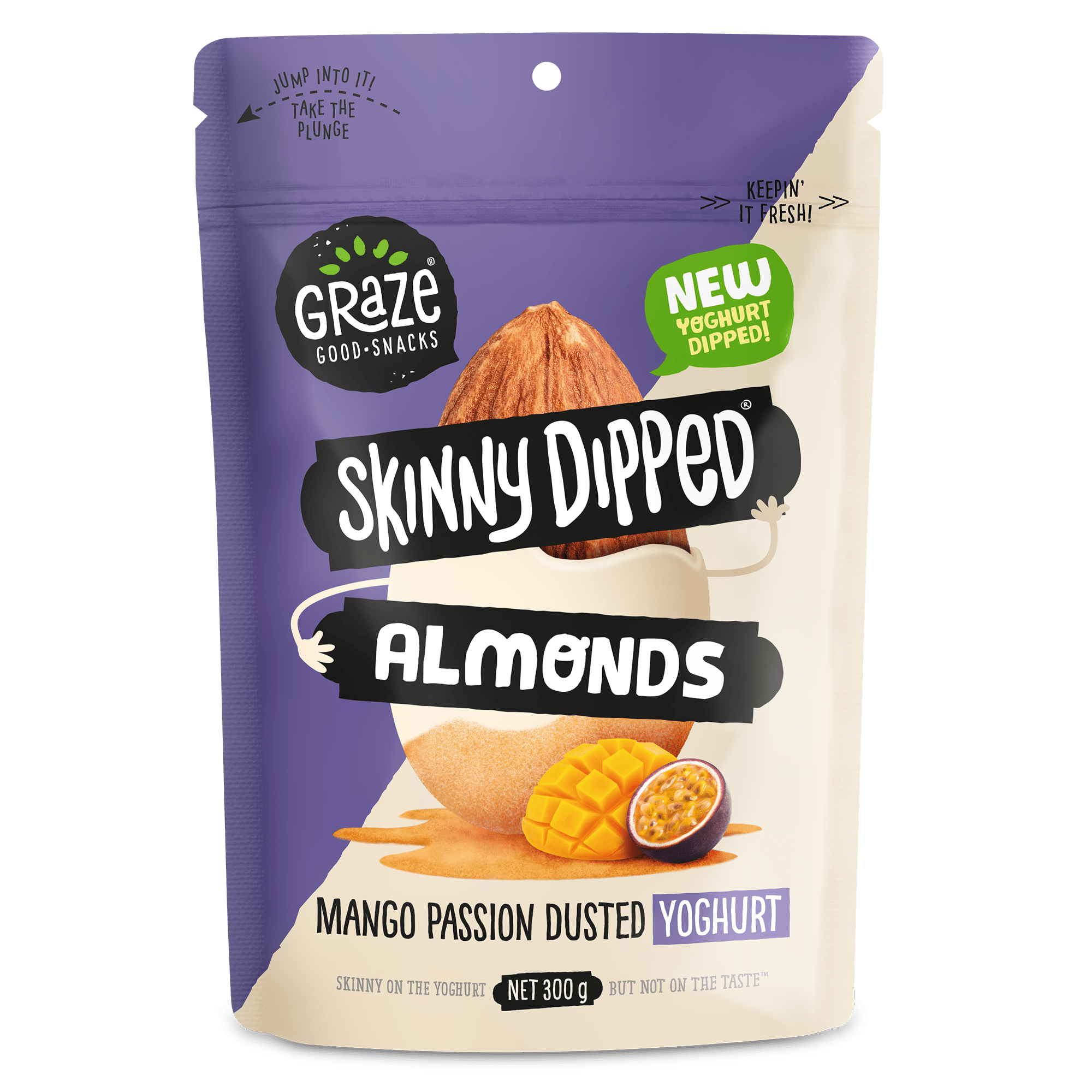 Grz skinnydipped mangopassiondustedyoghurt 300g photoillustration