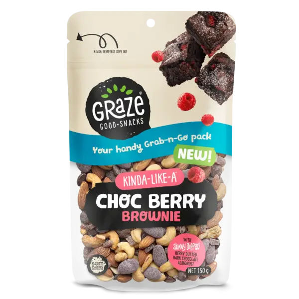 Grz Grab N Go Kindalike Chocberrybrownie 150g 2024