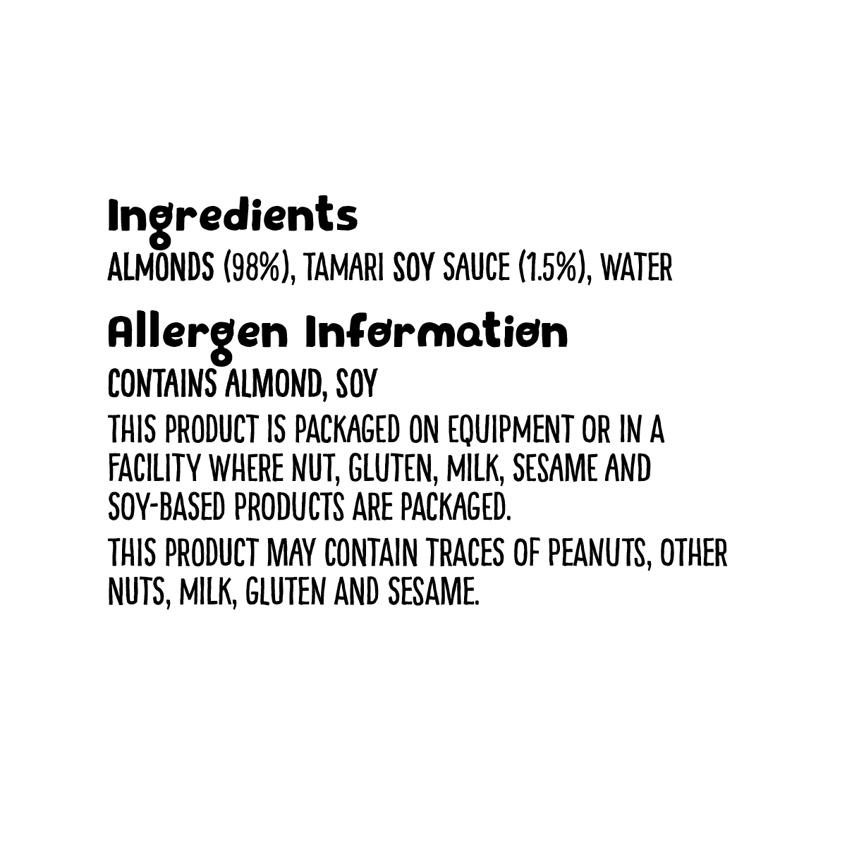 Grz Grab N Go Tamarialmonds 170g Ingredients