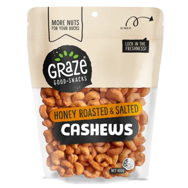 Grz N+m Honeyroasted & Salted Cashews 2023 Non New