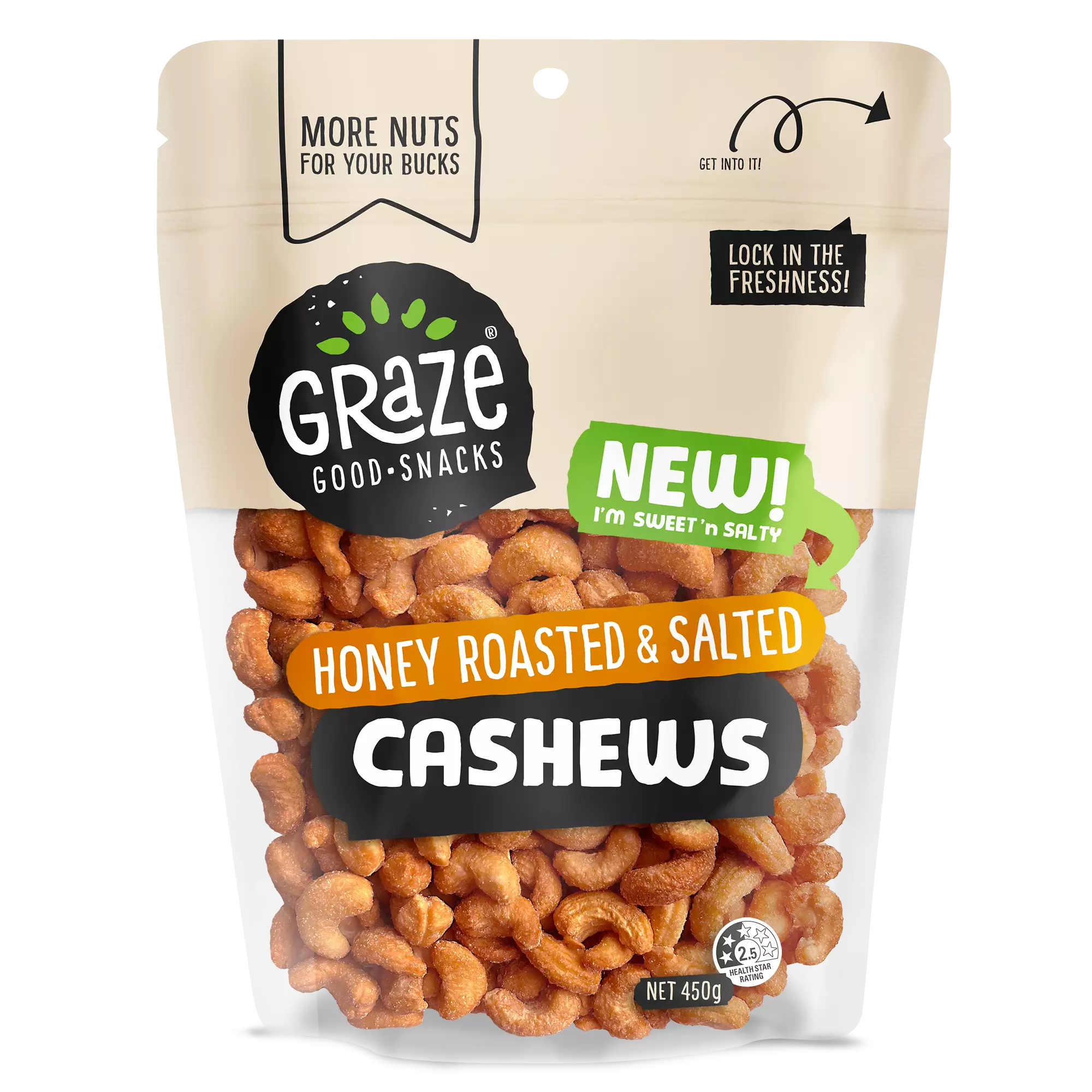 Grz N+m Honeyroasted & Salted Cashews 2023