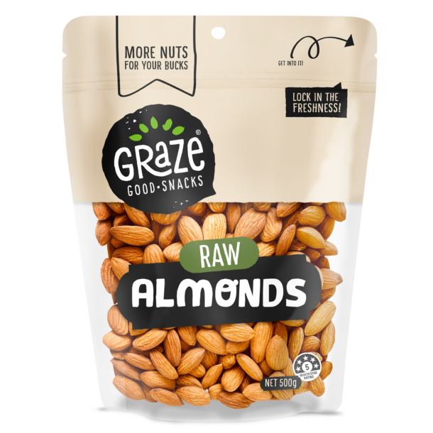 Raw Almonds 500g GRAZE