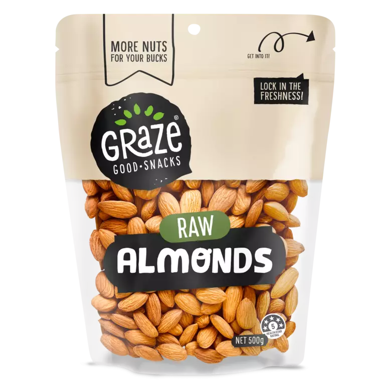 Raw Almonds 500g GRAZE