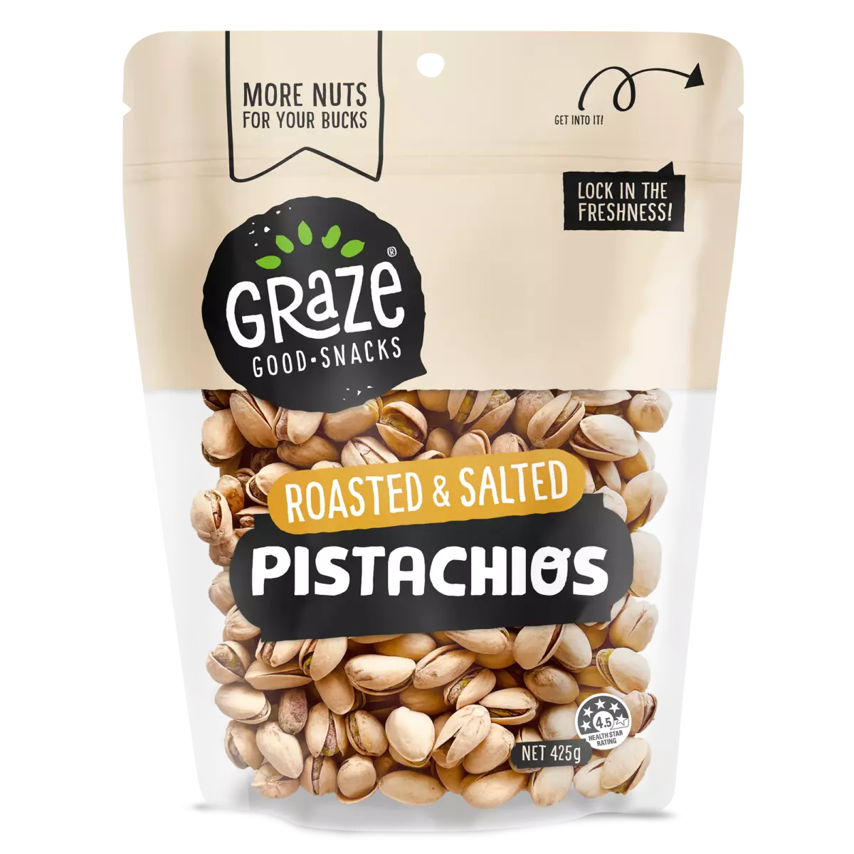 Roasted & Salted Pistachios 425g GRAZE