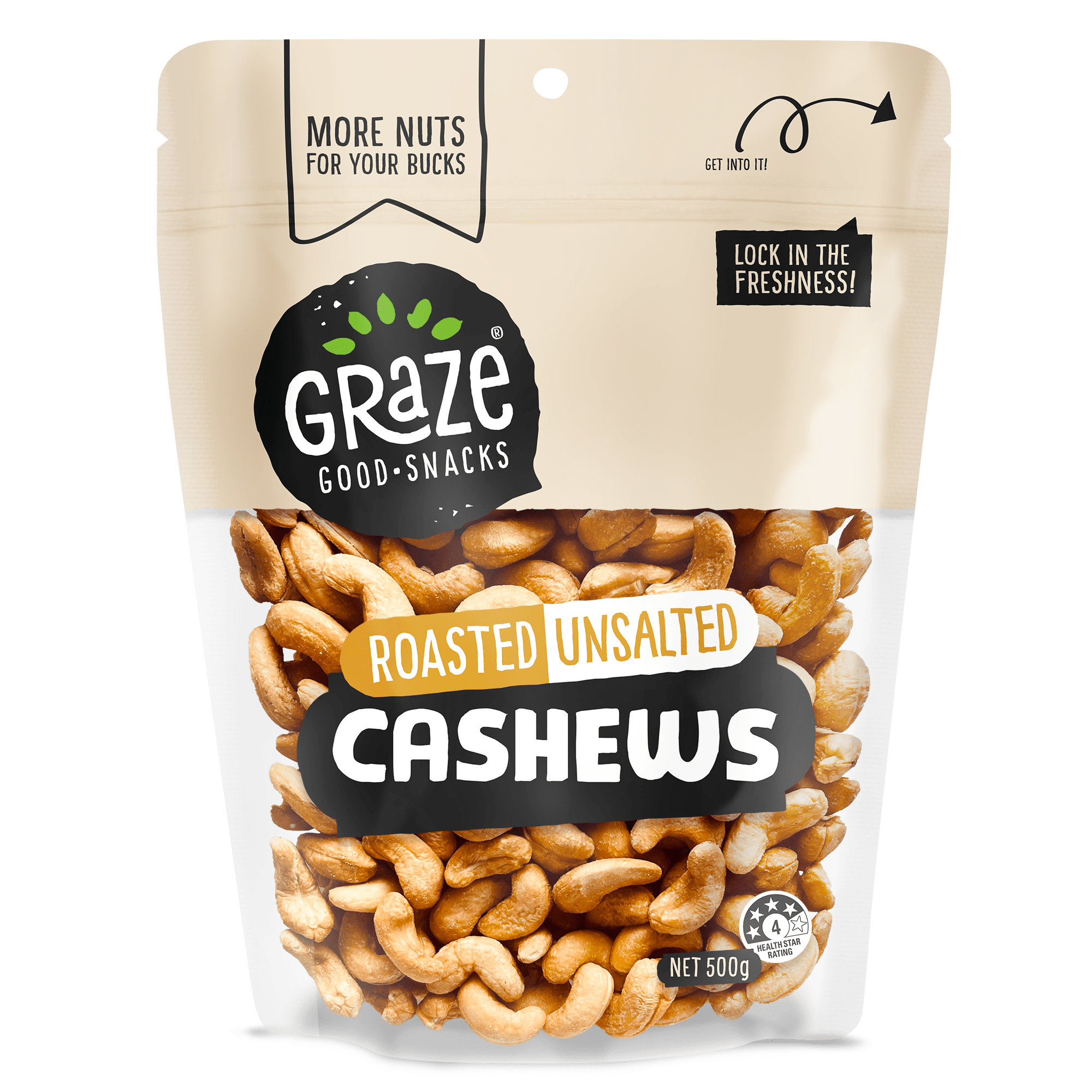 Grz N+m Roasted Unsalted Cashews 2022