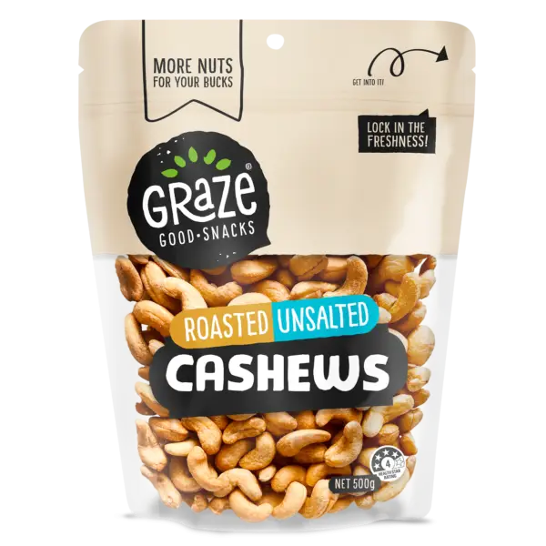 Grz N+m Roasted Unsalted Cashews 2023