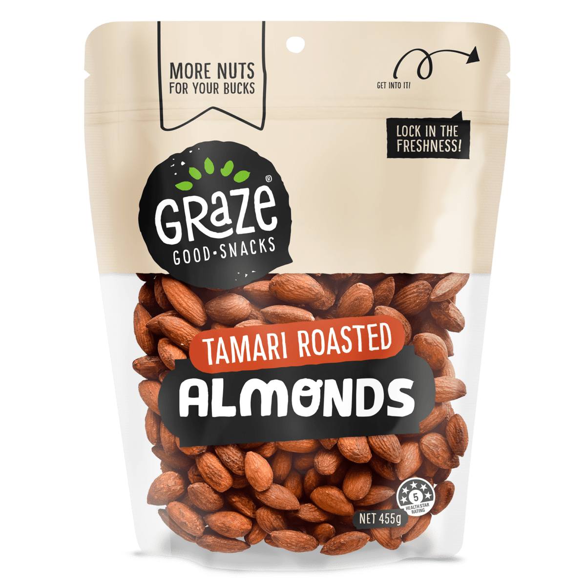 Tamari Roasted Almonds 455g GRAZE